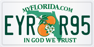 FL license plate EYRR95