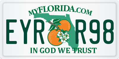 FL license plate EYRR98