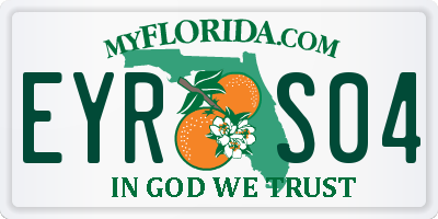 FL license plate EYRS04