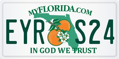 FL license plate EYRS24