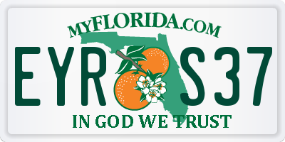 FL license plate EYRS37