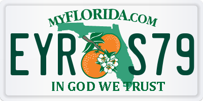 FL license plate EYRS79