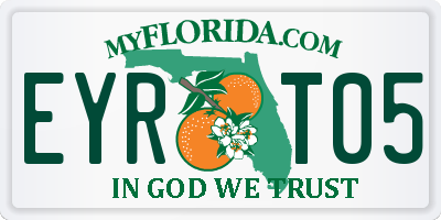 FL license plate EYRT05
