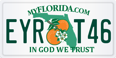 FL license plate EYRT46