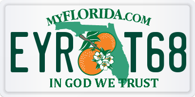 FL license plate EYRT68