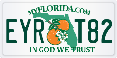 FL license plate EYRT82