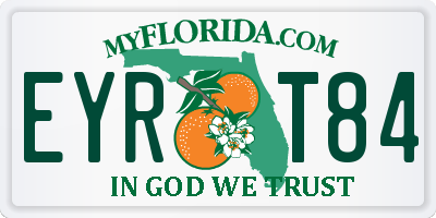 FL license plate EYRT84