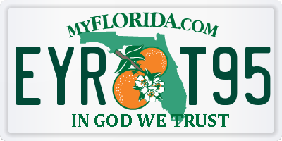 FL license plate EYRT95