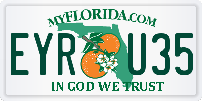 FL license plate EYRU35