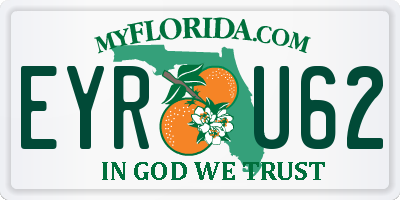 FL license plate EYRU62