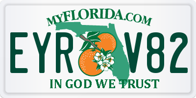 FL license plate EYRV82