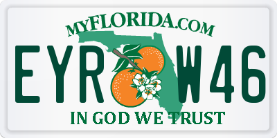 FL license plate EYRW46