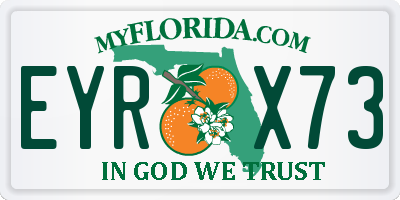 FL license plate EYRX73