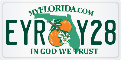 FL license plate EYRY28