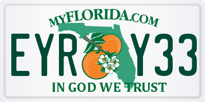 FL license plate EYRY33