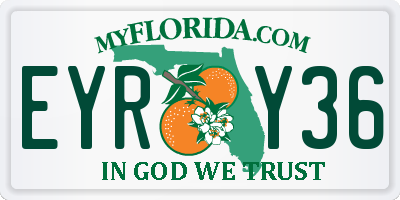 FL license plate EYRY36