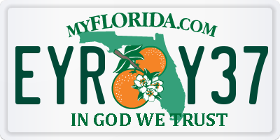 FL license plate EYRY37