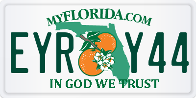 FL license plate EYRY44