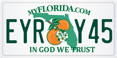 FL license plate EYRY45