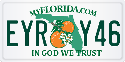 FL license plate EYRY46