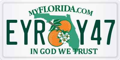 FL license plate EYRY47
