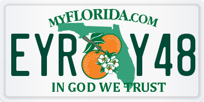 FL license plate EYRY48