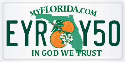 FL license plate EYRY50