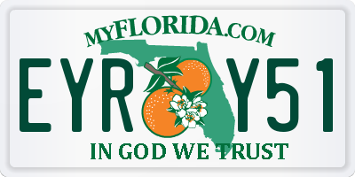 FL license plate EYRY51