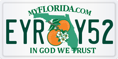 FL license plate EYRY52