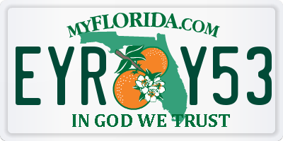 FL license plate EYRY53