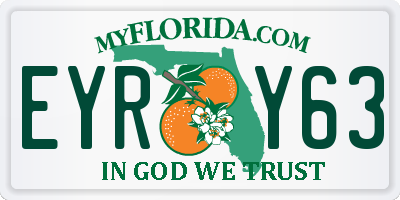 FL license plate EYRY63