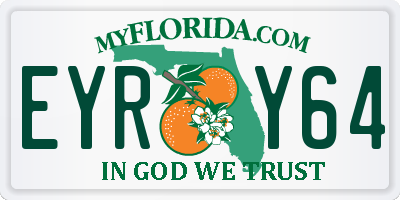 FL license plate EYRY64