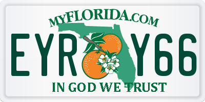 FL license plate EYRY66