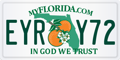 FL license plate EYRY72
