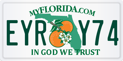 FL license plate EYRY74