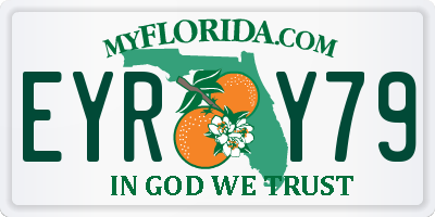 FL license plate EYRY79