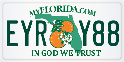 FL license plate EYRY88