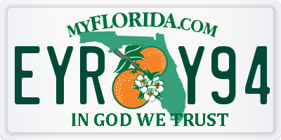FL license plate EYRY94