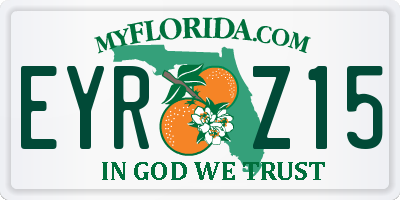 FL license plate EYRZ15
