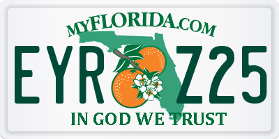 FL license plate EYRZ25