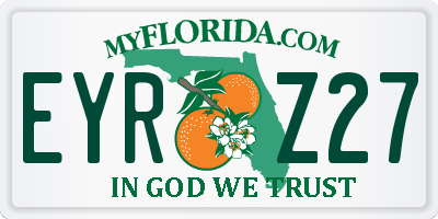 FL license plate EYRZ27