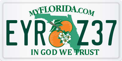 FL license plate EYRZ37