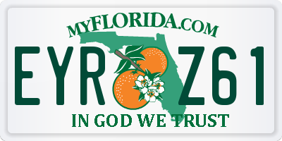 FL license plate EYRZ61