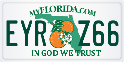 FL license plate EYRZ66