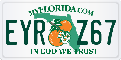 FL license plate EYRZ67