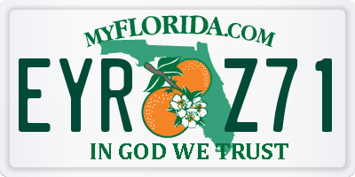FL license plate EYRZ71