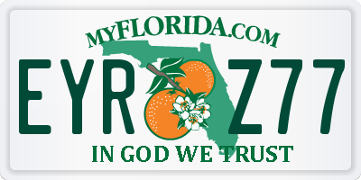 FL license plate EYRZ77