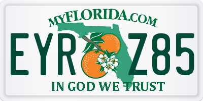 FL license plate EYRZ85