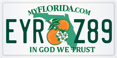 FL license plate EYRZ89