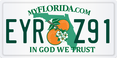 FL license plate EYRZ91